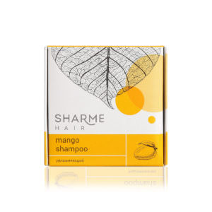 Натуральный твердый шампунь Sharme Hair Mango с маслом манго, увлажняющий